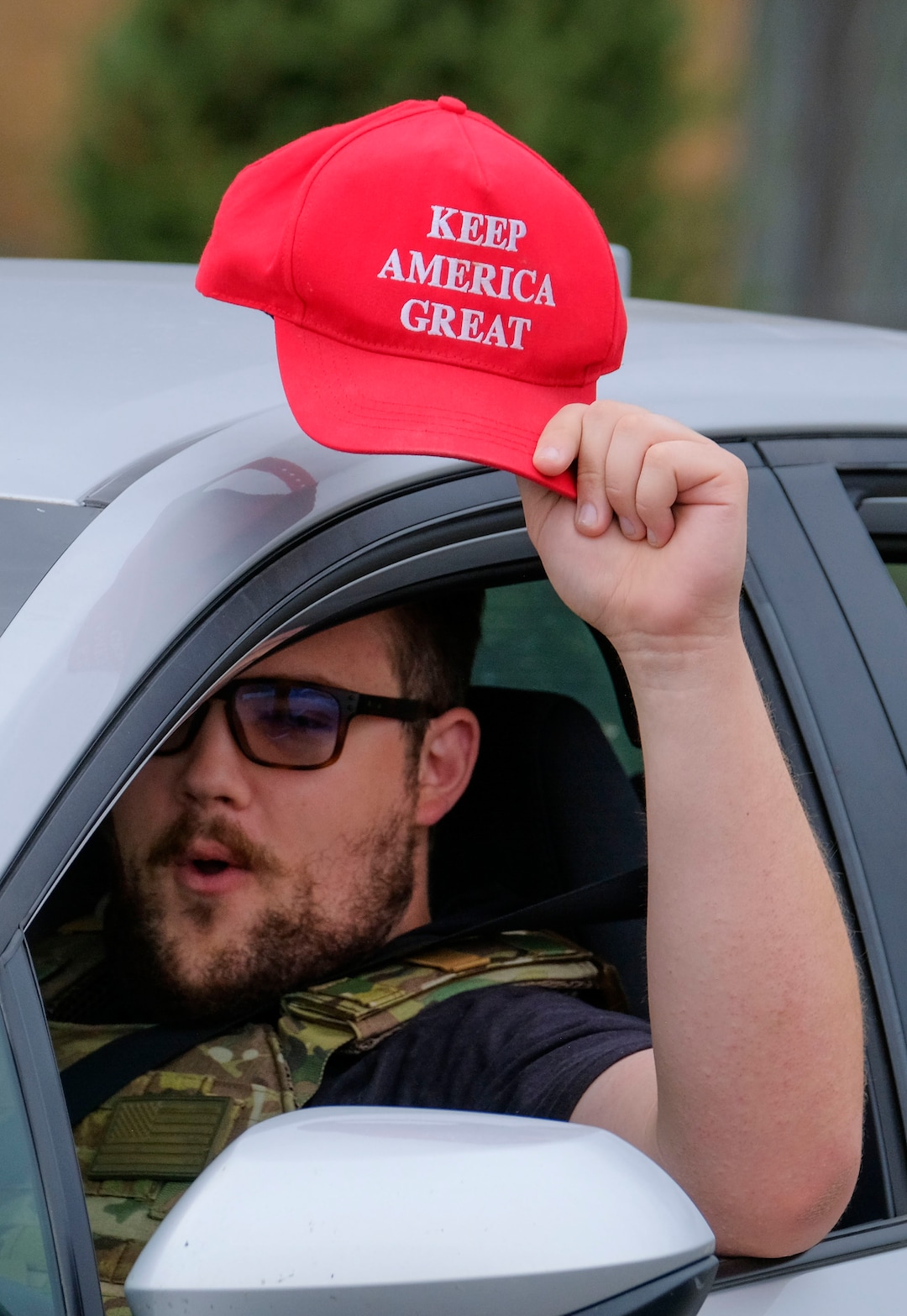 (Leah Hogsten  |  The Salt Lake Tribune) As news broke of former Vice President Joe Biden earning enough Electoral College votes to secure the presidency Saturday, Trump protesters took to the Capitol to denounce the win.