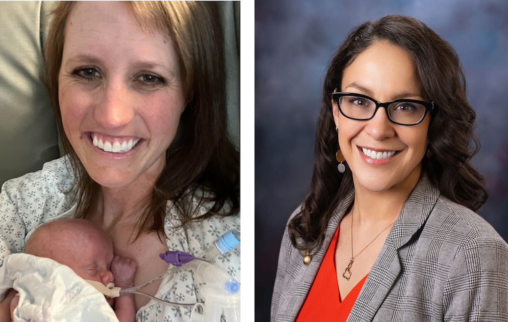 (Amy Hancock, Soñia Galaviz) Two Latter-day Saint mothers living in Idaho, Amy Hancock, left, and Soñia Galaviz plan to vote in opposite ways on the state's Proposition 1 expanding access to abortion.