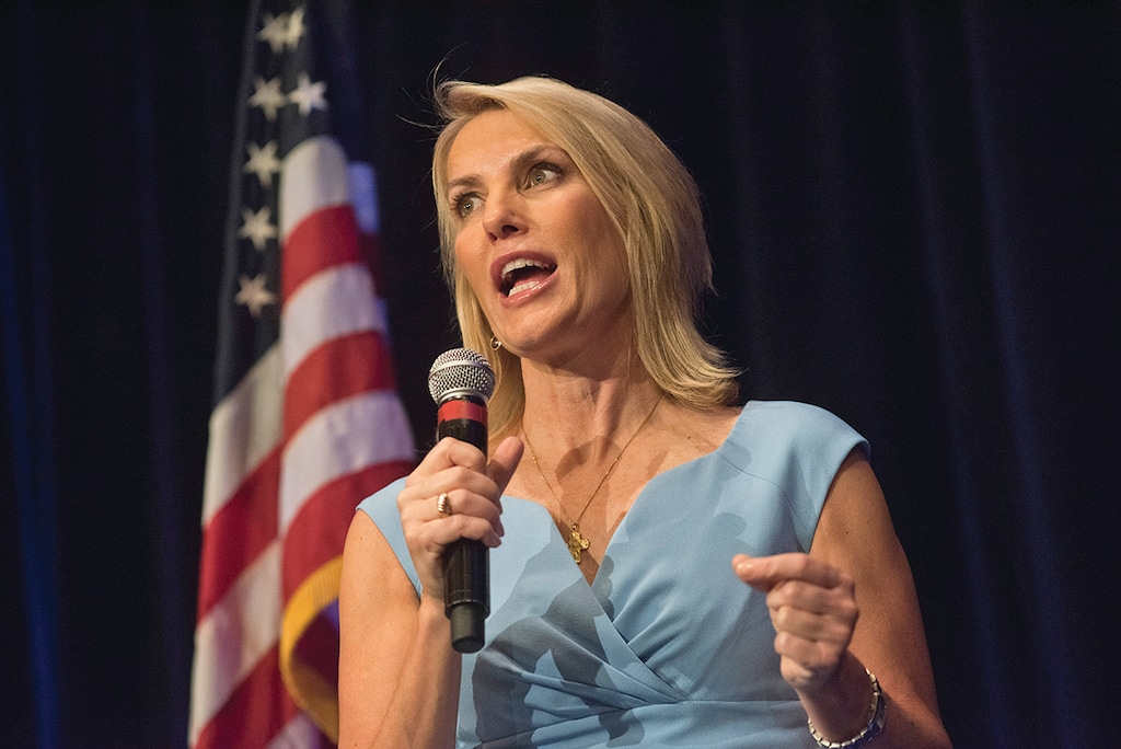 FILE — Laura Ingraham, a Fox News host, speaks at an event in Scottsdale, Ariz., Oct. 17, 2017. Ingraham has praised Muslim parents opposed to their children reading books with L.G.B.T.Q. themes. (Laura Segall/The New York Times)