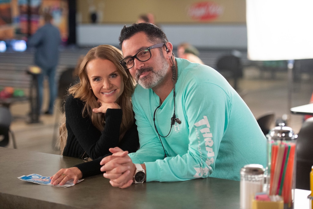 (Photo courtesy of Fred Hayes/Disney+) Utahn Brent Geisler, right — shown here with "High School Musical: The Musical: The Series" cast member Kate Reinders — has been with the franchise since the first movie. He directed Episode 9 of Season 2.