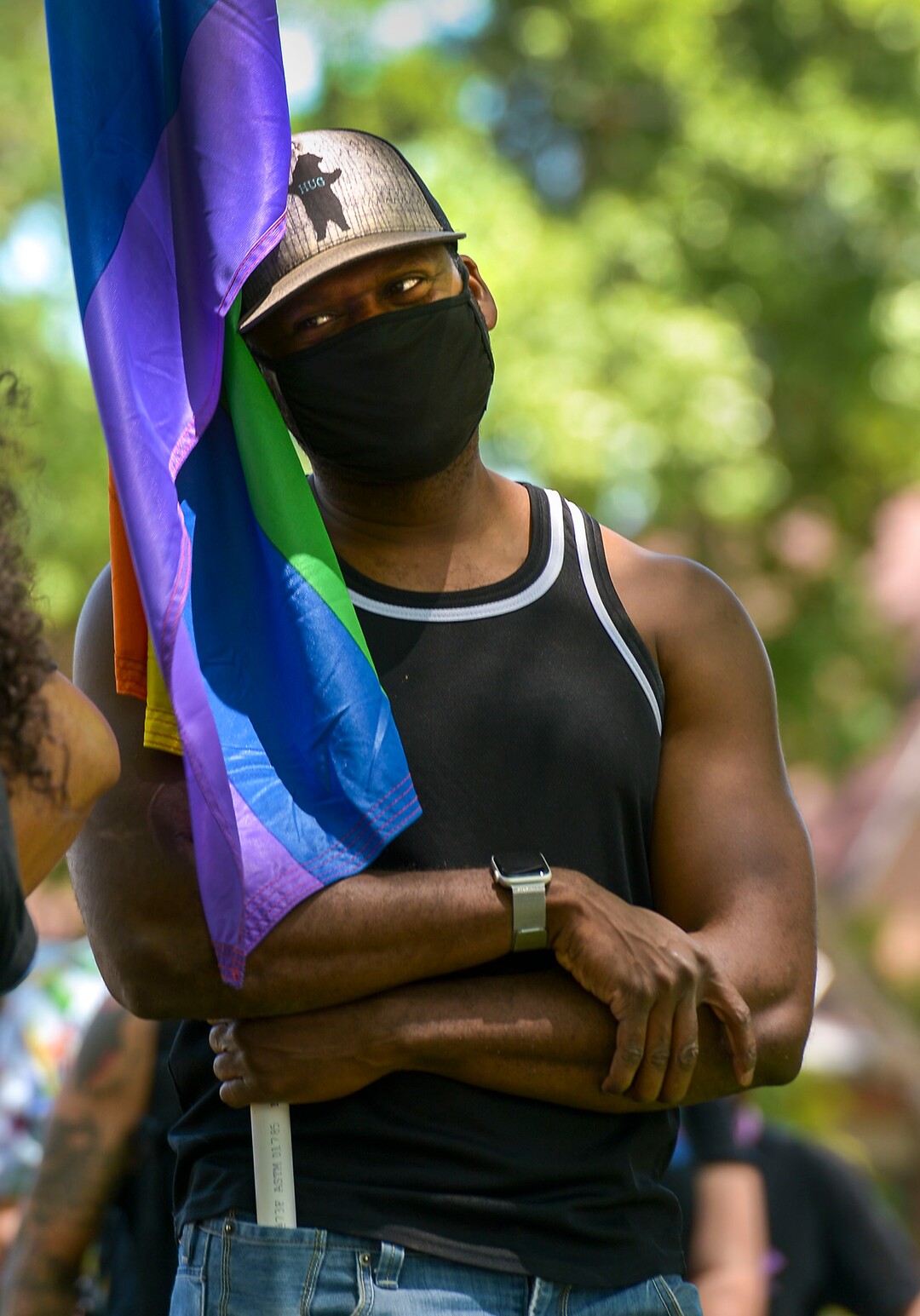 (Leah Hogsten  |  The Salt Lake Tribune) Over 1,000 Pride for Black Lives Matter supporters rallied at Liberty Park, Sunday, June 14, 2020 for over three hours before marching throughout Salt Lake City to join the Las Vidas Negras Importan Rally at Washington Square.