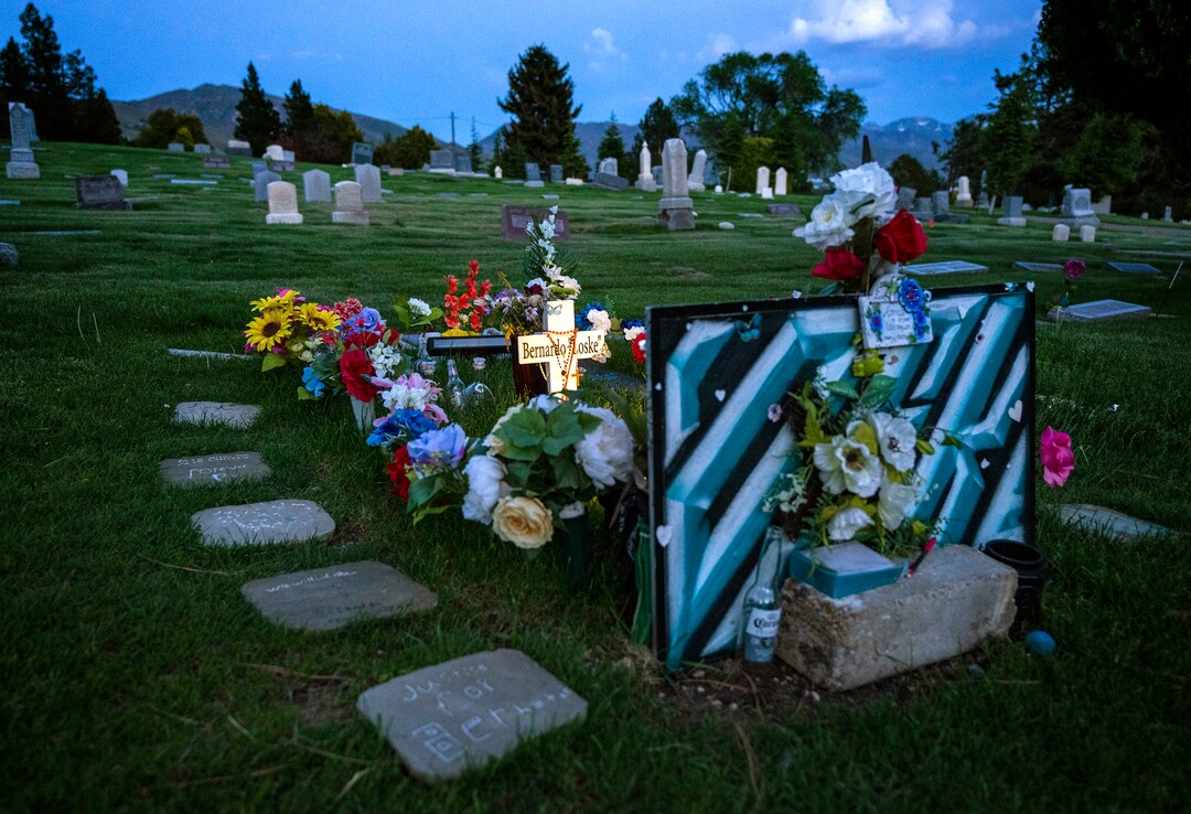 (Rick Egan | The Salt Lake Tribune) Bernardo Palacios-Carbajal's grave site at the Salt Lake City Cemetery, on Wednesday, May 19, 2021.