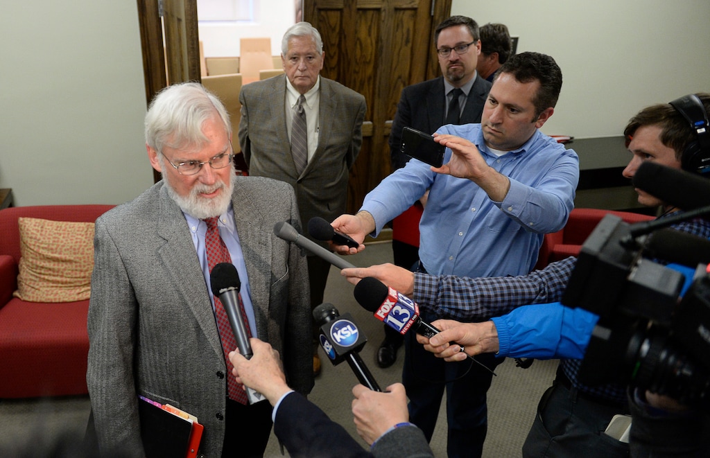University of Utah President David Pershing has announced his plans to step down from his position as soon as officials can find a replacement for him. This is part of the fallout from the firing and subsequent reinstatement of Mary Beckerle as the head of the Huntsman Cancer Institute. (Francisco Kjolseth/The Salt Lake Tribune)