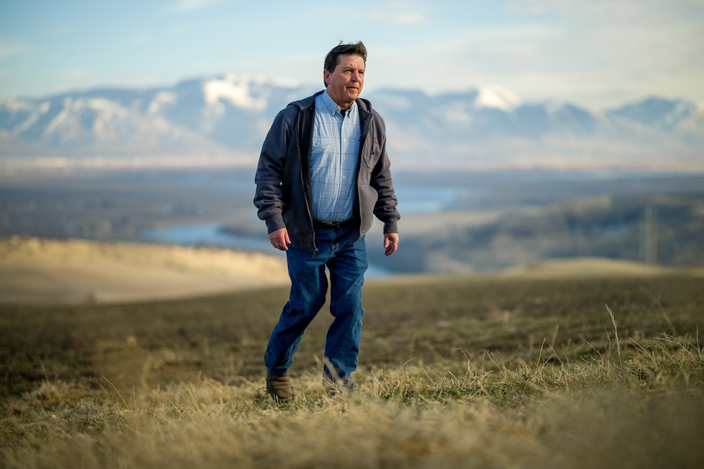 (Trent Nelson  |  The Salt Lake Tribune) Valjay Rigby, on land his family farms, in Newton on Friday, Feb. 6, 2026.