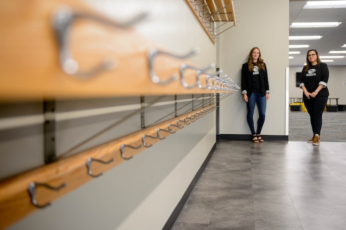 (Trent Nelson  |  The Salt Lake Tribune) Andrea Whitesides and Terra Bueno at the Murray Boys & Girls Club on Thursday, May 14, 2020. The Boys & Girls Club has moved activities online for all of their members. Teens are meeting via zoom and the club is using Facebook to post activity videos for younger kids.