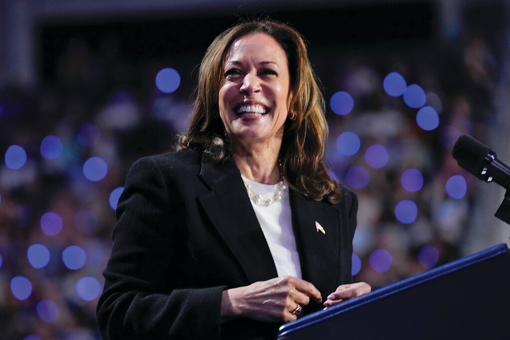 Democratic presidential nominee Vice President Kamala Harris speaks during a campaign rally at Bojangles Coliseum, in Charlotte, N.C., Thursday, Sept. 12, 2024. (AP Photo/Jacquelyn Martin)