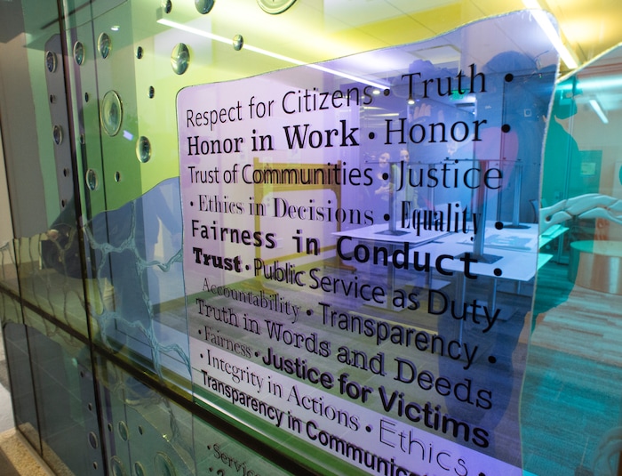 (Rick Egan  |  The Salt Lake Tribune)    The fifth floor of the new Salt Lake County District Attorney building in Salt Lake City, Friday, March 9, 2018.


