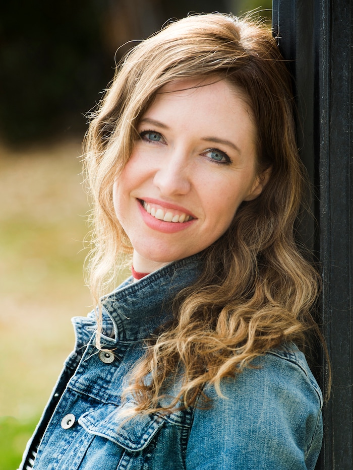 (Rick Egan  |  The Salt Lake Tribune)     April Meservy recorded a cover of U2’s “With or Without You”  with will be used by Canadian pairs figure skaters, Eric Radford, and Meagan Duhamel  as they perform at this year’s Winter Olympic Games in PyeongChang, South Korea. Wednesday, February 7, 2018.


