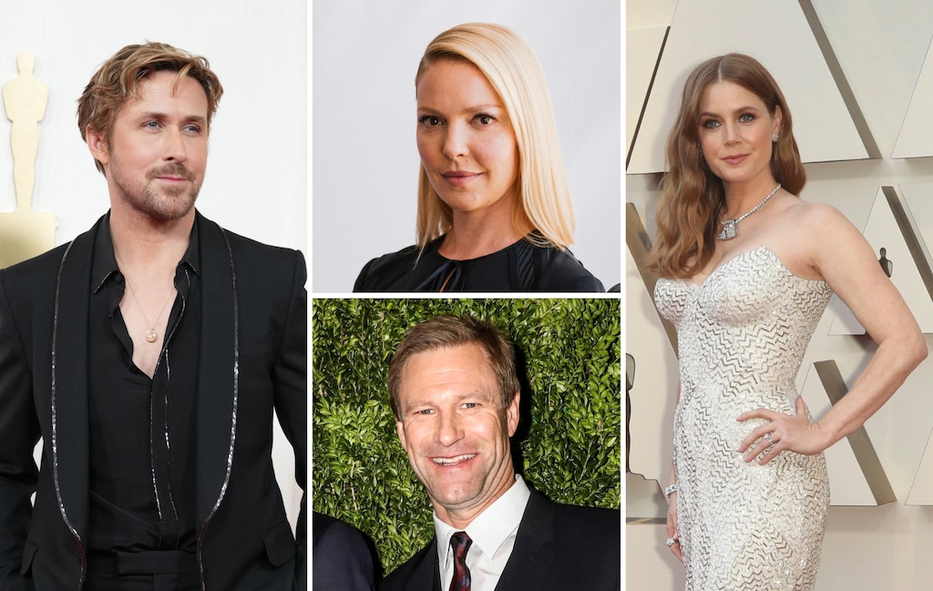 (The New York Times) Clockwise from left: actors Ryan Gosling, Katherine Heigl, Amy Adams and Aaron Eckhart. All grew up as Latter-day Saints.