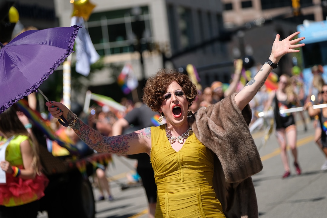 (Francisco Kjolseth  |  The Salt Lake Tribune)  Thousands participate in the Utah Pride Parade in Salt Lake City on Sunday June 2, 2019.