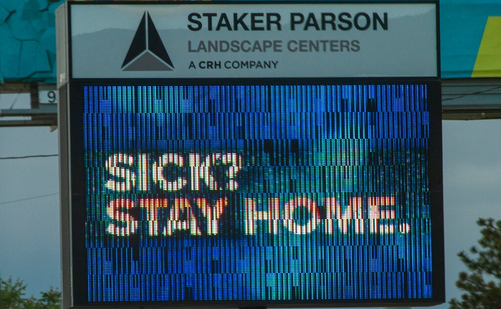 (Rick Egan  |  The Salt Lake Tribune)   Staker Parson sign on Beck Street, Wednesday, May 20, 2020.