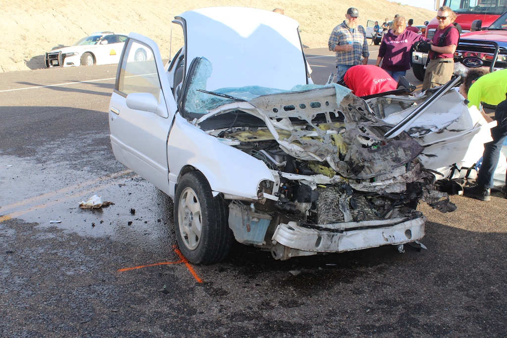 (Photo courtesy Utah Highway Patrol) Philip Engleman, the fire chief in Green River, was killed when the car he was driving collided with two tractor-trailers.