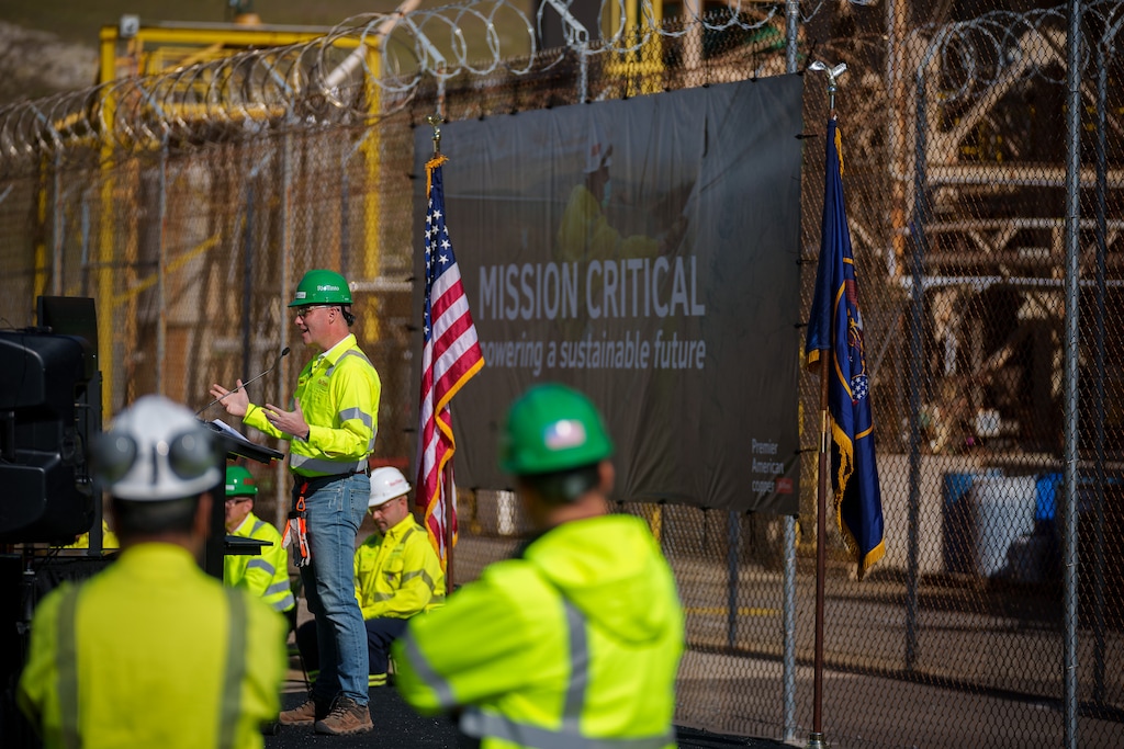 (Trent Nelson  |  The Salt Lake Tribune) Gov. Spencer Cox speaks at an event at a Kennecott facility on Wednesday, May 11, 2022. On May 12, Cox tested positive for COVID-19, his office said.