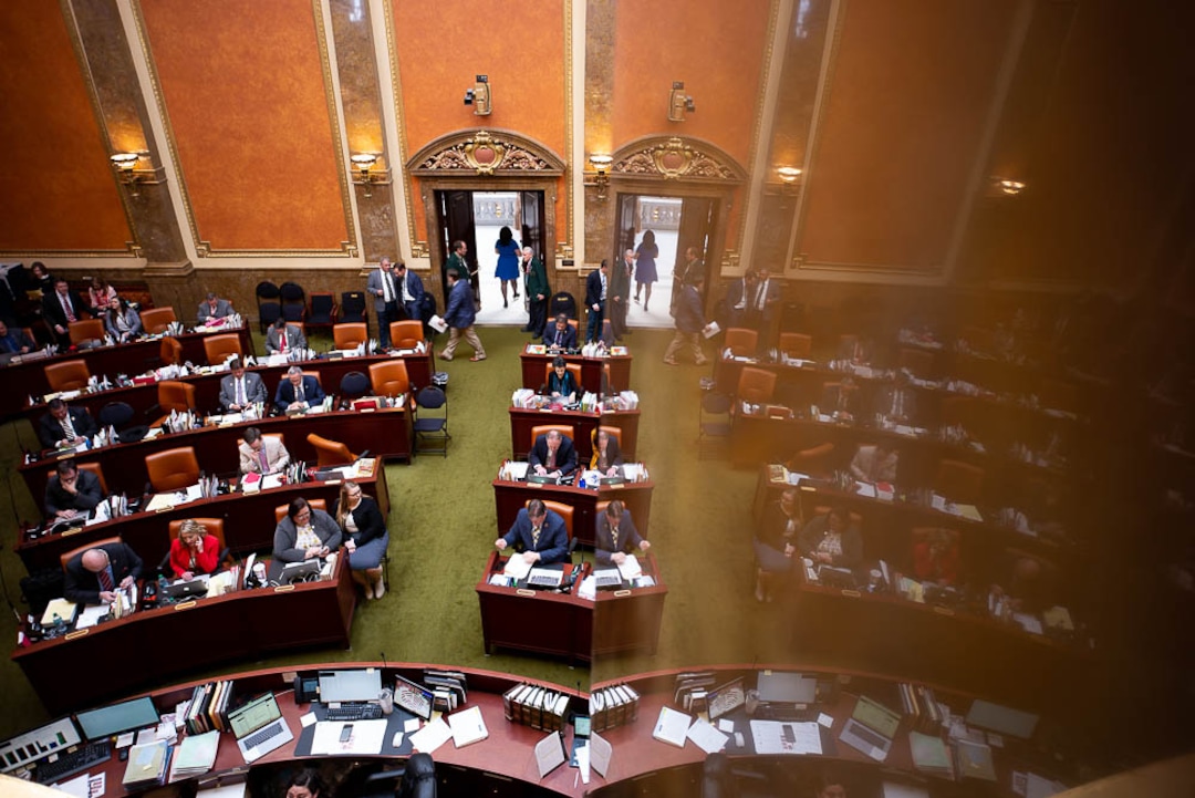 (Trent Nelson | The Salt Lake Tribune)  Representatives in the House Chamber in Salt Lake City on the last day of the 2019 Utah legislative session, Thursday March 14, 2019.