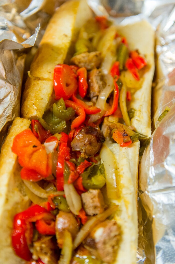 (Trent Nelson  |  Tribune File Photo)  A loaded Authentic Philly Cheesesteak at Moochie's Meatballs in Midvale.