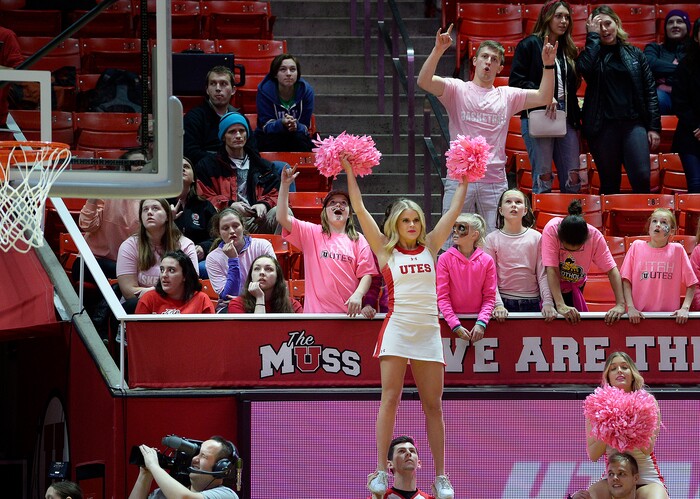 Scott Sommerdorf | The Salt Lake TribuneFans watch Utah fall to Oregon State 69-58, Friday, January 26, 2018.