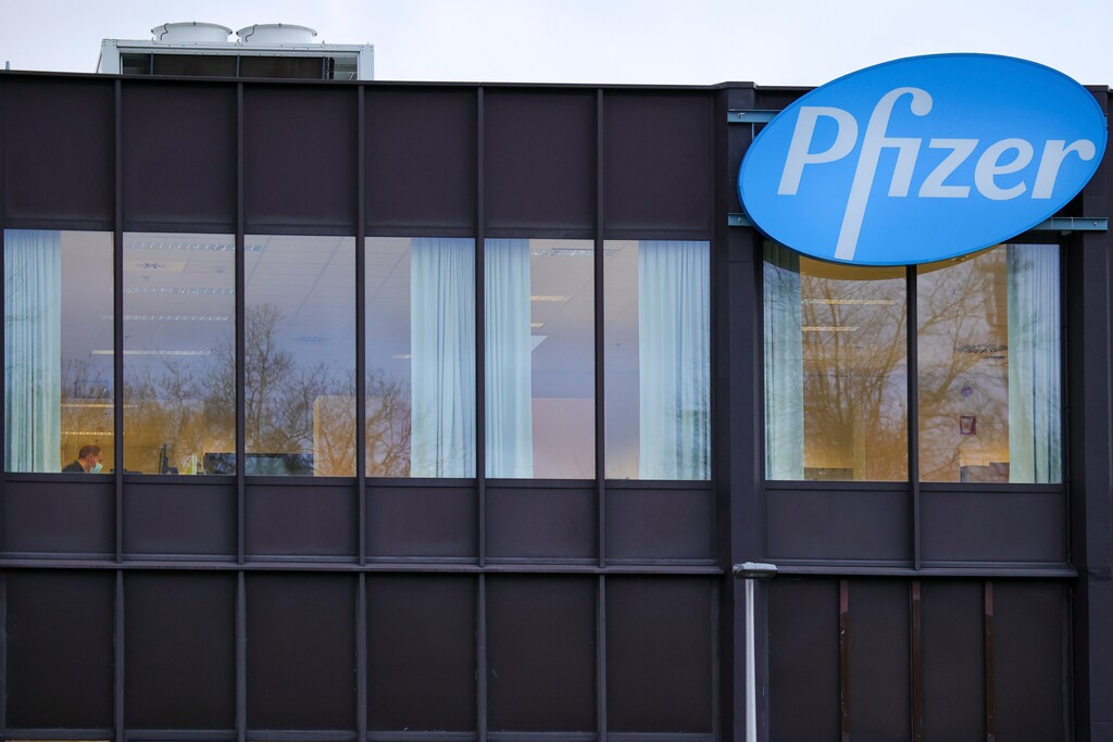 (Olivier Matthys | AP file photo)  A view of the Pfizer Manufacturing plant in Puurs, Belgium, on Dec. 4, 2020.