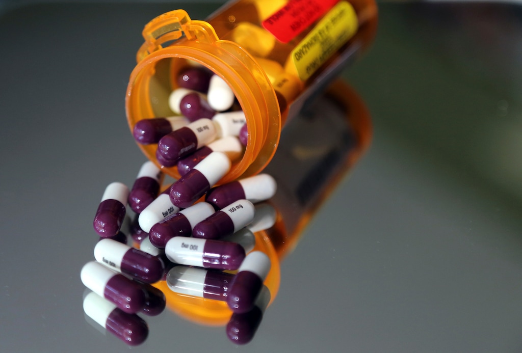 (Elise Amendola | AP file photo) In this June 15, 2018, photo, pharmaceuticals are seen in North Andover, Mass.