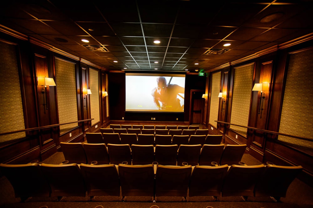 (Trent Nelson | The Salt Lake Tribune)The Freestyle Theater at the Stein Eriksen Lodge in Park City on Thursday Dec. 20, 2018. The Forbes Travel Guide recently named Utah's Stein Eriksen Lodge as one of the most "Luxurious Hotels in the World."
