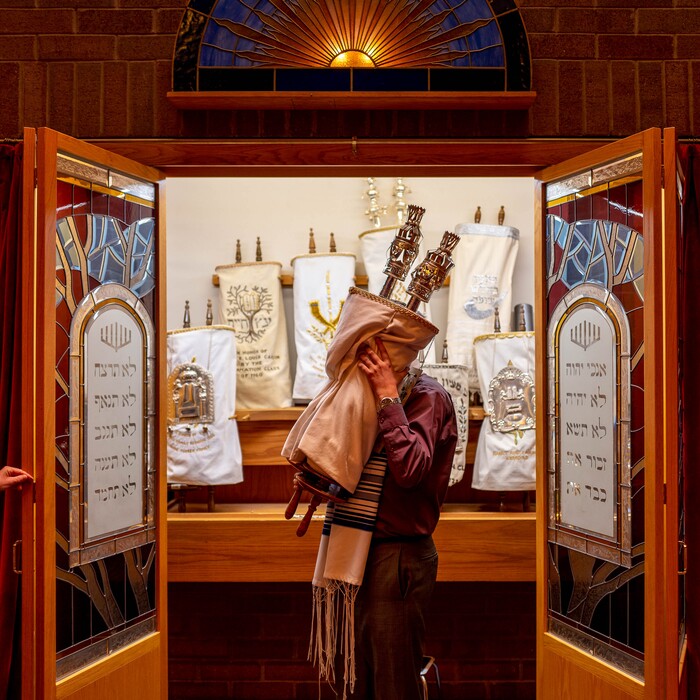 (Trent Nelson  |  The Salt Lake Tribune) Rabbi Samuel Spector at Congregation Kol Ami in Salt Lake City on Thursday, Oct. 3, 2019.