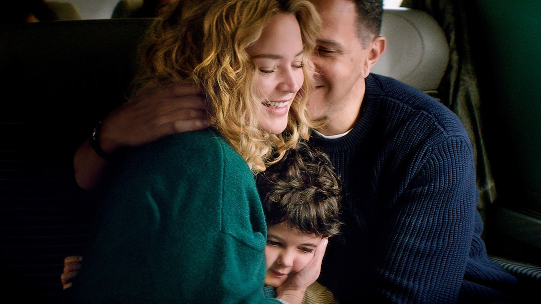 (George Lechaptois  |  Sundance Institute) Virginie Efria, left, plays Rachel, a teacher who falls for Ali (Roschdy Zem, right), father of 4-year-old Leila (Callie Ferreira-Goncalves), in writer director Rebecca Zlotowski's "Other People's Children," an official selection of the Spotlight program of the 2023 Sundance Film Festival.