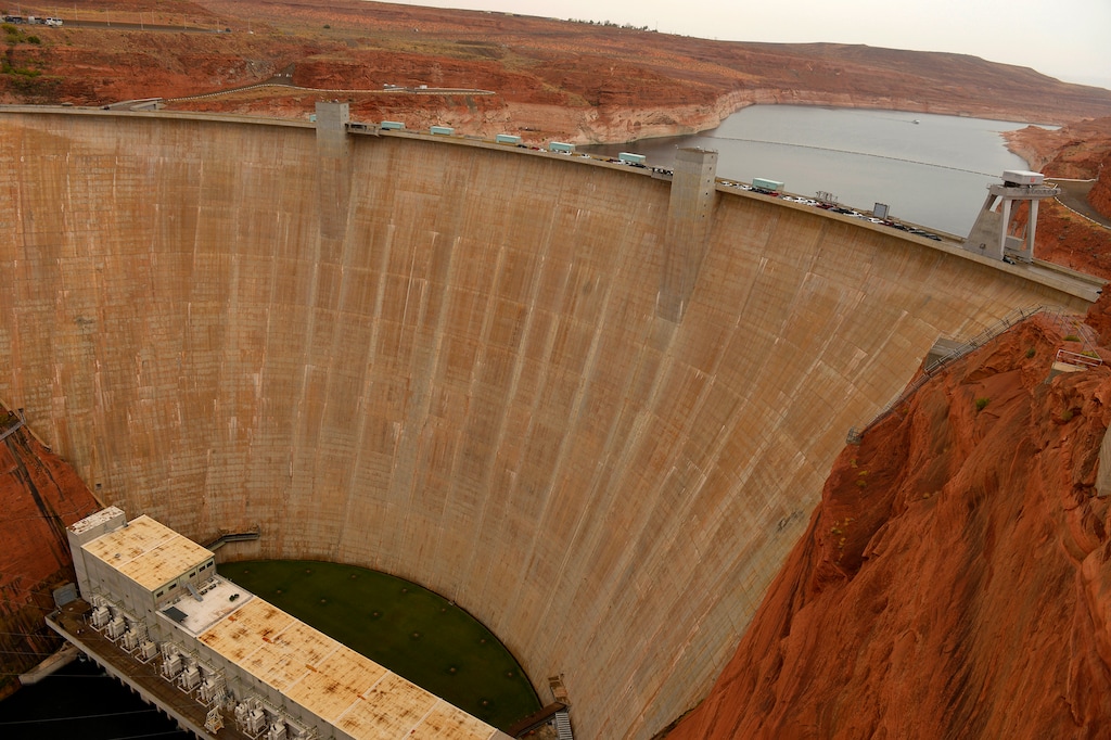 (Leah Hogsten | Tribune file photo) In this Sept. 19, 2016 photo, officials from the Federal Energy Regulatory Commission visit St., George, Utah, to examine the route of the proposed Lake Powell Pipeline. The project is one of dozens that the Trump administration has targeted for fast-tracked environmental review during the COVID-19 emergency.