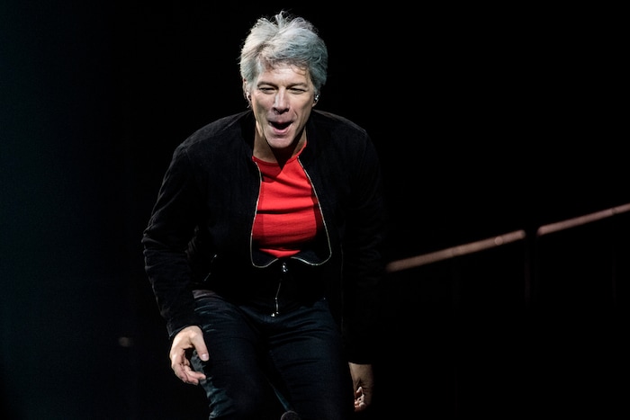 (Chris Detrick | The Salt Lake Tribune) Jon Bon Jovi performs during the 'This House Is Not for Sale' Tour at Vivint Smart Home Arena Friday, March 16, 2018.