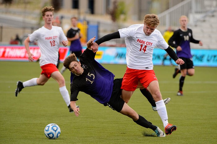 (Trent Nelson | The Salt Lake Tribune)  Desert Hills vs. Park City High School, Saturday May 12, 2018.