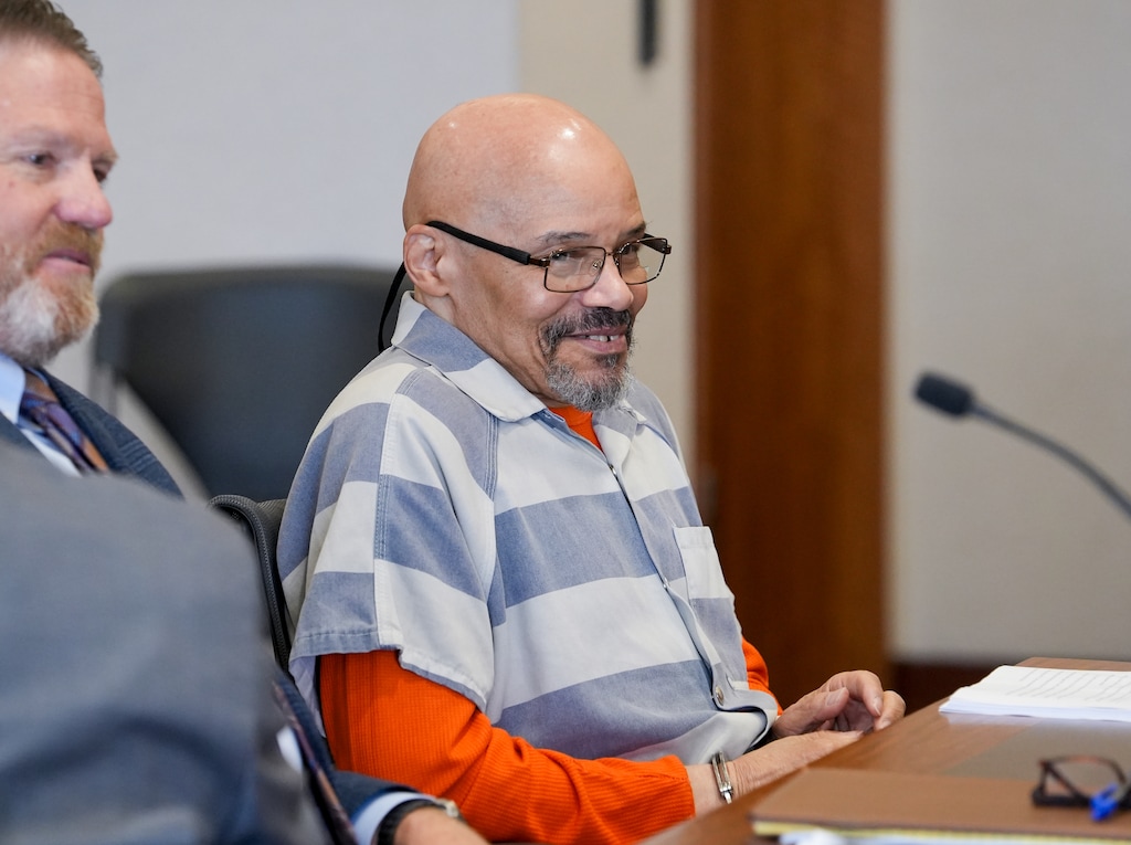 (Chris Samuels | The Salt Lake Tribune) Douglas Carter appears in 4th District Court in Provo, Friday, April 3, 2026. Carter was sentenced to death for a 1985 murder, which was overturned in 2025.