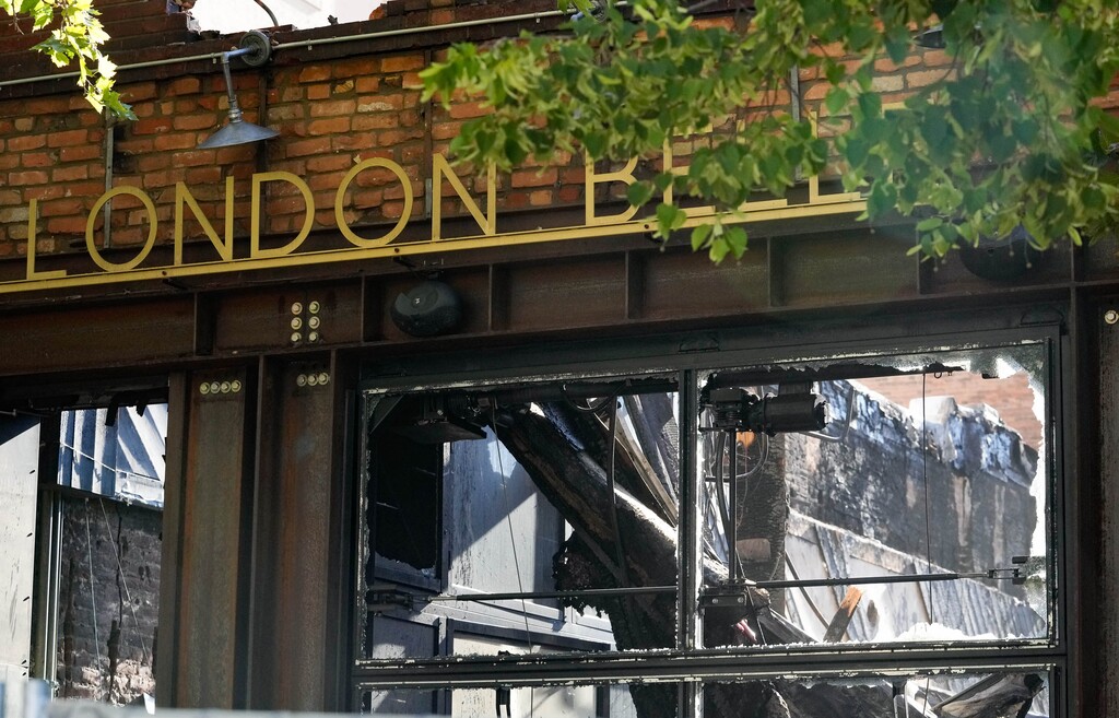 (Francisco Kjolseth | The Salt Lake Tribune) A fast-moving fire on Monday on Main Street in Salt Lake City caused catastrophic damage to the businesses of London Belle, Whiskey Street, White Horse and Los Tapatios, Tuesday, August 12, 2025.
