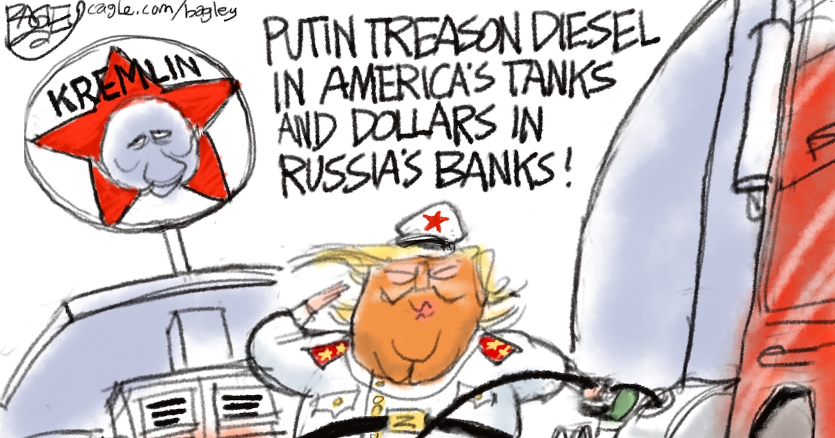 Bagley Cartoon: Treason Diesel