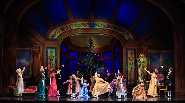(Courtesy Ballet West | Luke Isley) A party scene in Ballet West's redesigned "Nutcracker," with performances through Dec. 30 at the Capitol Theatre in Salt Lake City.