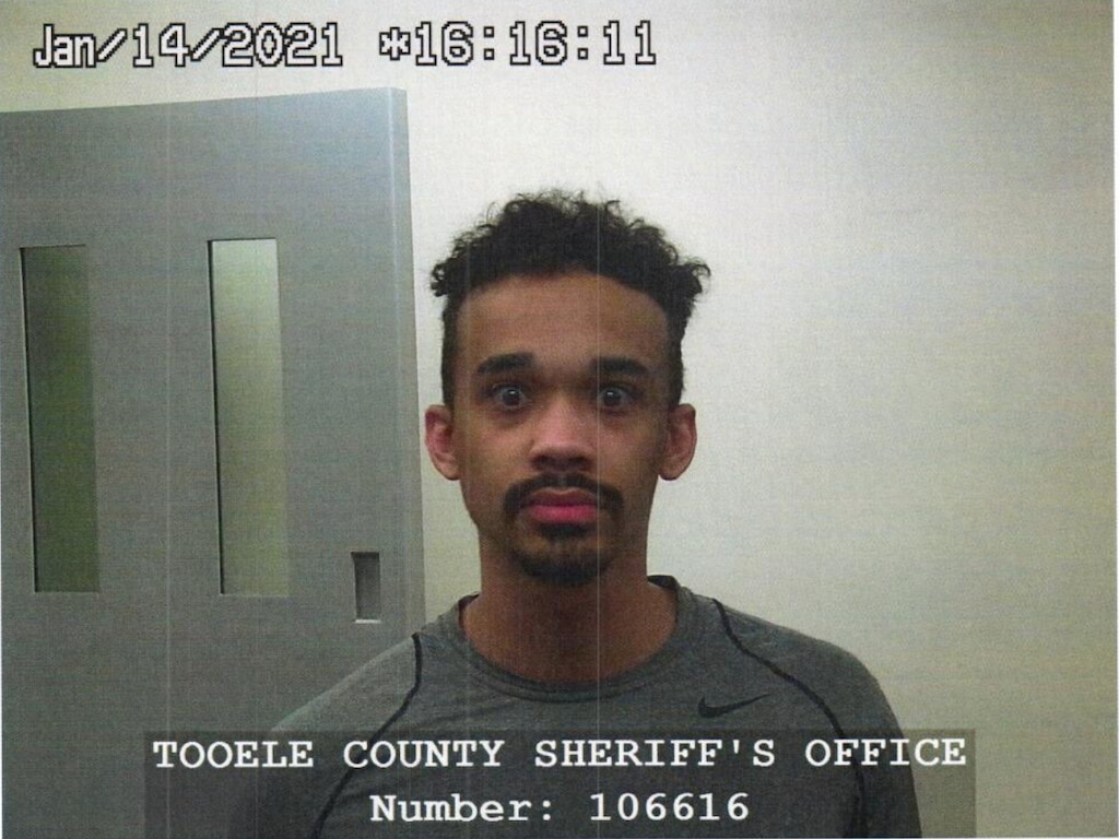 (Courtesy of the Tooele County Sheriff’s Department) Utah activist John Sullivan, show in a booking photo at the Tooele County Jail in 2021, was sentenced to six years in prison on Friday for his role in the Jan. 6, 2021, riot at the U.S. Capitol.
