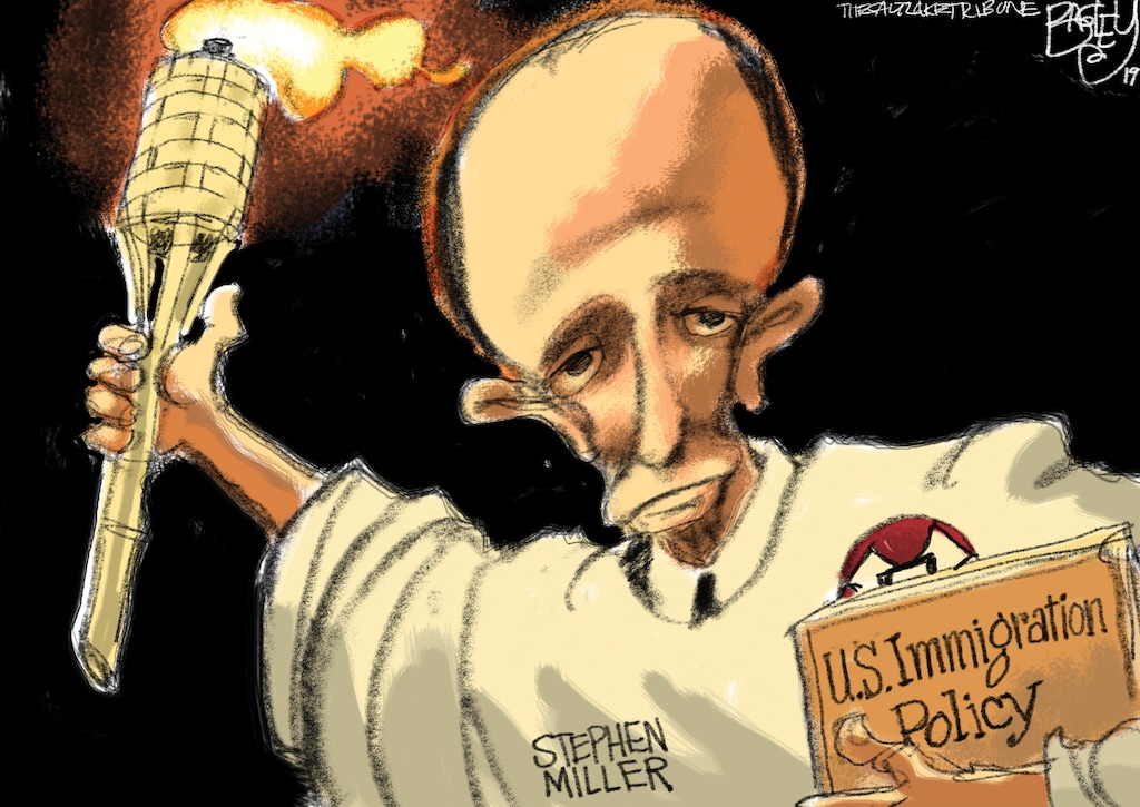 (Pat Bagley | The Salt Lake Tribune)  This cartoon, titled "Statue of White Supremacy," appears in The Salt Lake Tribune on Tuesday, Nov. 19, 2019.