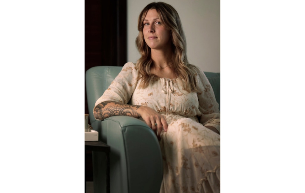 (Bob Self | The Florida Times-Union via AP) Shanna Gardner, the ex-wife of Jared Bridegan, is photographed at a friend's home Wednesday, June 29, 2022 in Jacksonville, Fla. A grand jury indicted Gardner in the ambush-style death of Bridegan, State Attorney Melissa Nelson announced Thursday, Aug. 17, 2023 at a news conference in Jacksonville.