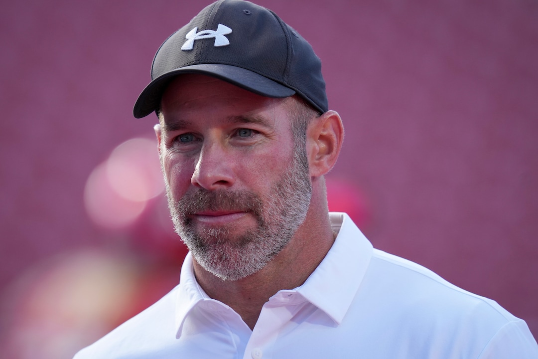 (Bethany Baker  |  The Salt Lake Tribune) Utah Utes head coach Morgan Scalley watches during warms up before the game between the Utah Utes and the Idaho Vandals at Rice-Eccles Stadium in Salt Lake City on Thursday, Sept. 3, 2026.