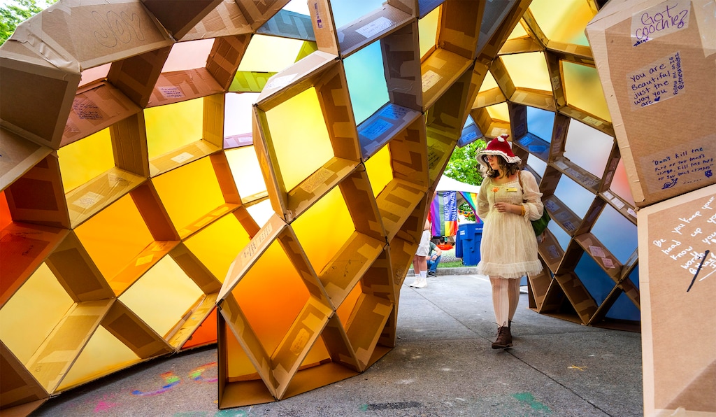 (Rick Egan | The Salt Lake Tribune)  The Sanctuary, by Doug Staker at the Utah Pride Festival, on Saturday, June 1, 2024.