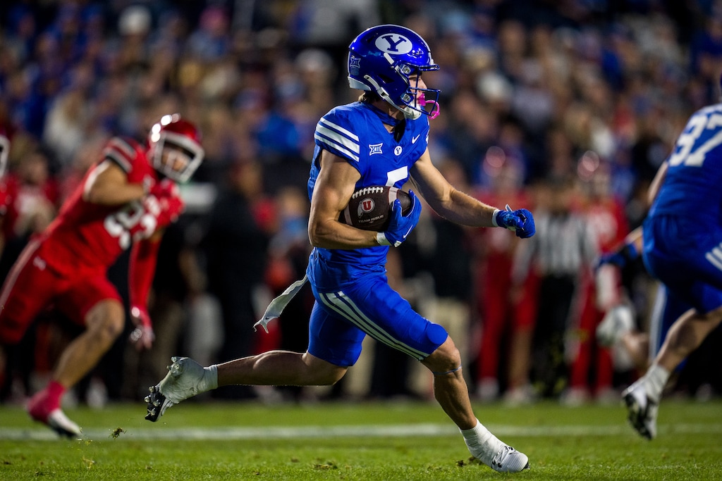 (Trent Nelson  |  The Salt Lake Tribune) BYU Cougars wide receiver Cody Hagen (5) says his college football career is finished after two seasons.