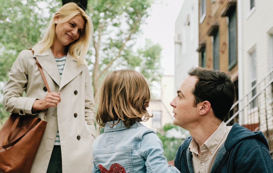 (Jon Pack  |  courtesy Sundance Institute) Married couple Alex (Claire Danes, left) and Greg (Jim Parsons) disagree about how to raise their kindergartener Jake (Leo James Davis) in director Silas Howard's "A Kid Like Jake," which will screen in the Premieres program of the 2018 Sundance Film Festival.