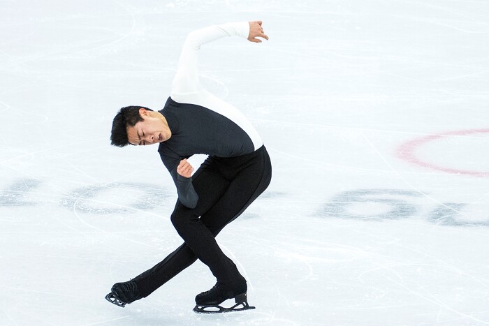 (Chris Detrick  |  The Salt Lake Tribune)  Salt Lake City's Nathan Chen competes in the Men Single Skating Short Program at Gangneung Ice Arena during the Pyeongchang 2018 Winter Olympics Friday, Feb. 16, 2018. Chen finished with a score of 82.27.