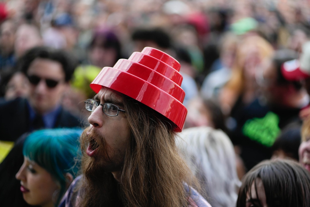 (Francisco Kjolseth  | The Salt Lake Tribune) Fans dance and sing along to Devo at Kilby Court Block Party in Salt Lake City on Thursday, May 15, 2025.