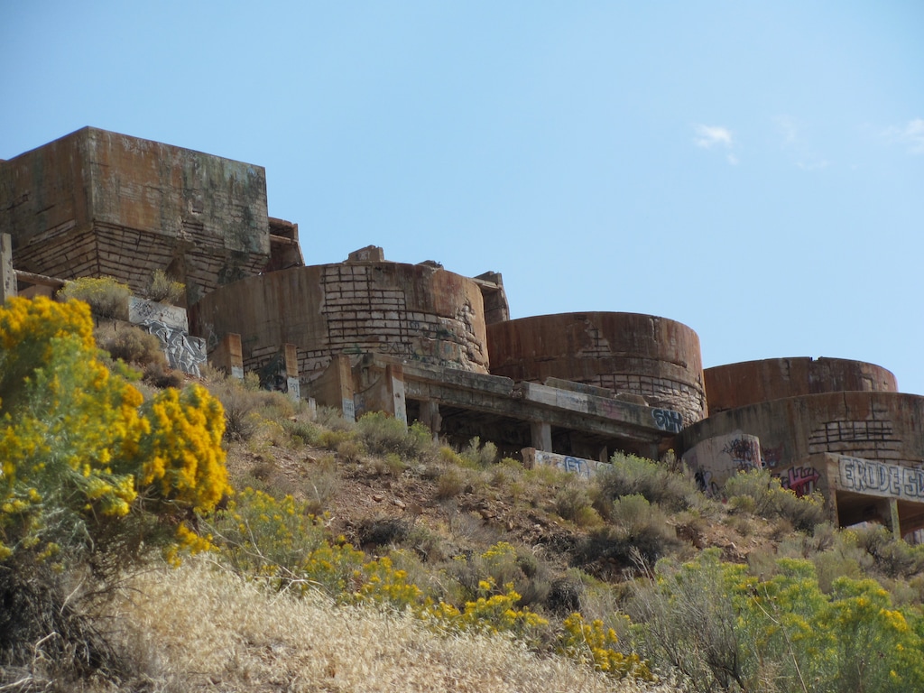 (Photo courtesy Utah Division of Wildlife Resources) The Tintic Standard Reduction Mill, seen here in this 2012 photo, was built in the 1920s. Lead and arsenic from the mill continue to pollute the surrounding soil and water.