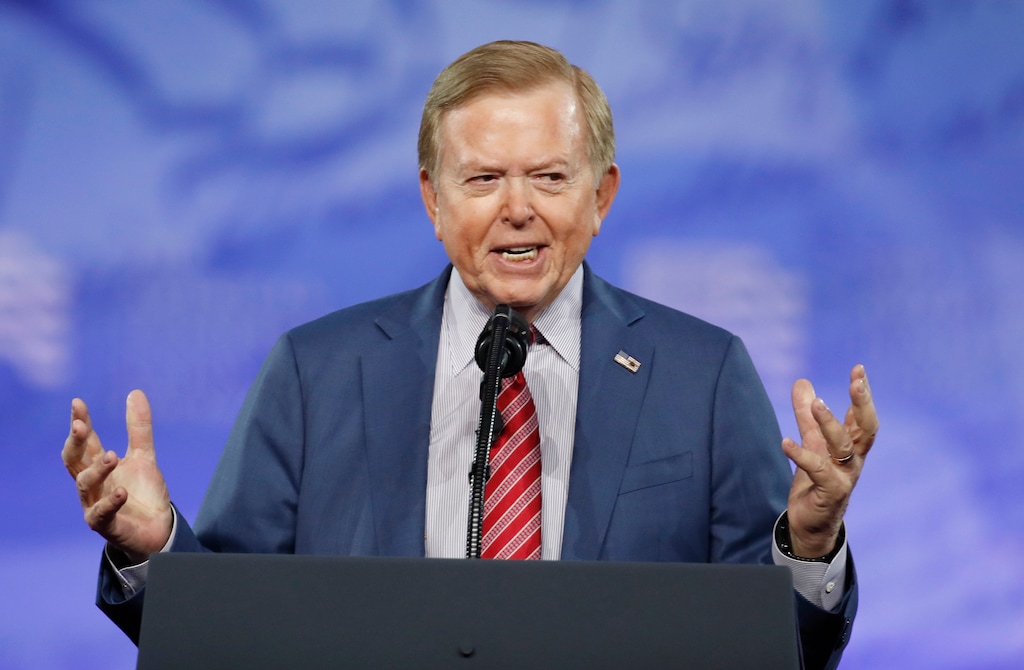 (Alex Brandon | AP file photo)
Lou Dobbs, with Fox News, speaks at the Conservative Political Action Conference (CPAC), on Feb. 24, 2017, in Oxon Hill, Md. Fox Business Network’s “Lou Dobbs Tonight” has been canceled. In a statement Friday, Feb. 5, 2021, Fox News said the move was part of routine programming changes that it had foreshadowed last fall.