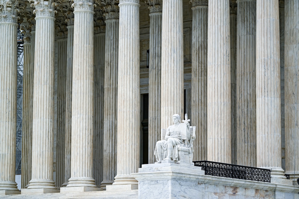(Kenny Holston | The New York Times) The U.S. Supreme Court building in Washington, May 9, 2024. In a 6-3 ruling, the Supreme Court on June 28 reduced the authority of executive agencies, sweeping aside a longstanding legal precedent that required courts to defer to the expertise of federal administrators in carrying out laws passed by Congress. The precedent, Chevron v. Natural Resources Defense Council, is one of the most cited in American law.