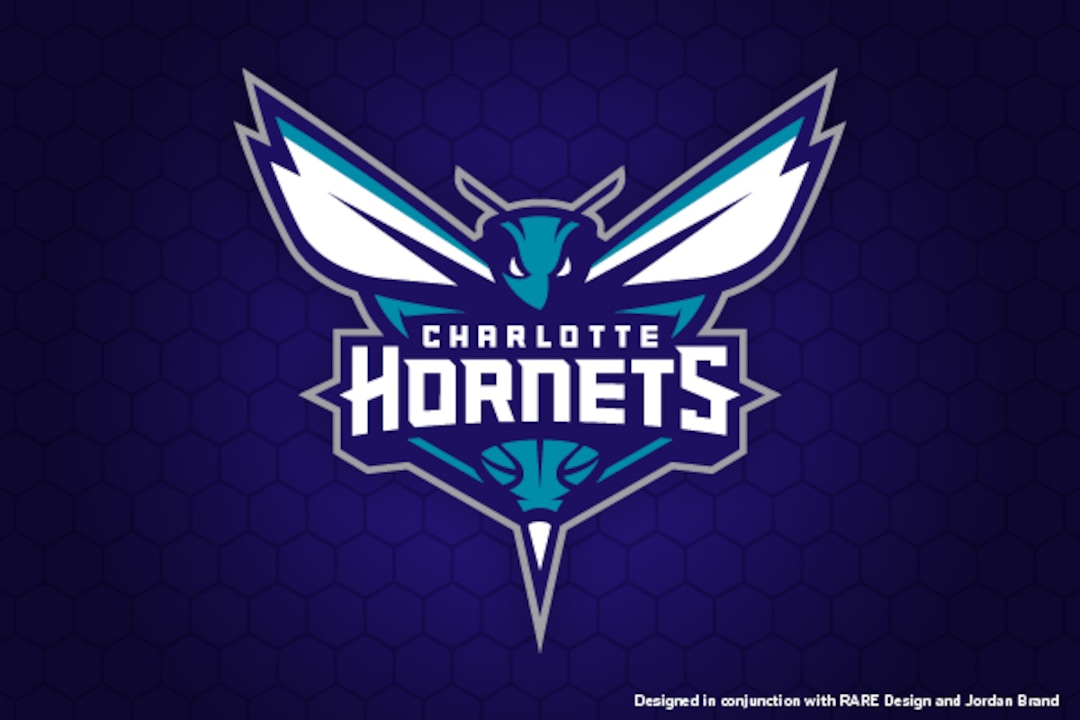 The new Charlotte Hornets logo that calls back to the franchise's roots, designed by RARE Design in conjunction with Ben Barnes