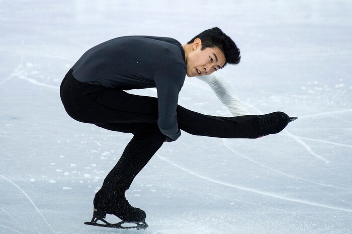 (Chris Detrick  |  The Salt Lake Tribune)  Salt Lake City's Nathan Chen competes in the Men Single Skating Short Program at Gangneung Ice Arena during the Pyeongchang 2018 Winter Olympics Friday, Feb. 16, 2018. Chen finished with a score of 82.27.