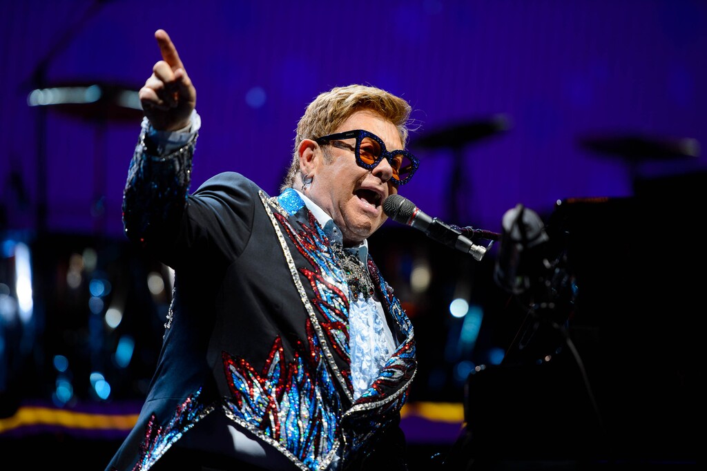 (Trent Nelson  |  The Salt Lake Tribune)  Elton John performs in Salt Lake City on Wednesday Sept. 4, 2019.