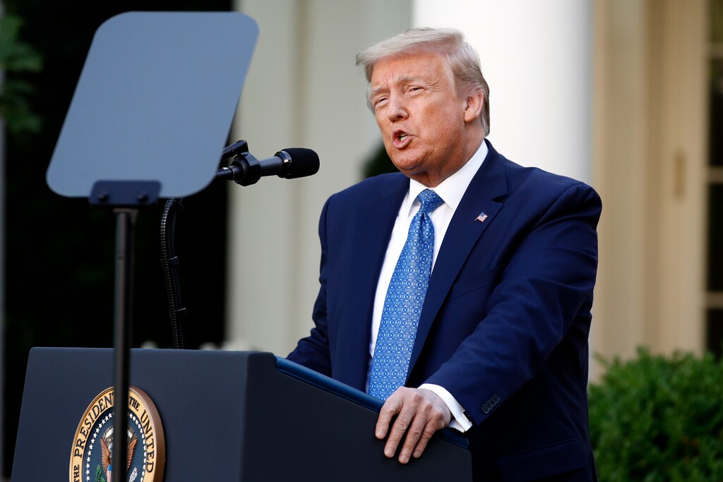 (Patrick Semansky | AP photo)

In this June 1, photo, President Donald Trump speaks in the Rose Garden of the White House in Washington.