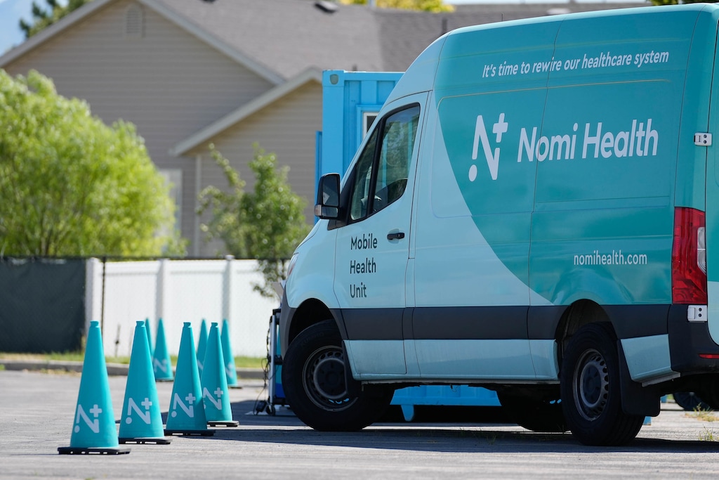 (Francisco Kjolseth | The Salt Lake Tribune) Nomi Health, who opened their first location for infant and pediatric COVID vaccine services at West Valley City Centennial Park, processes COVID vaccines and tests on Thursday, July 14, 2022.