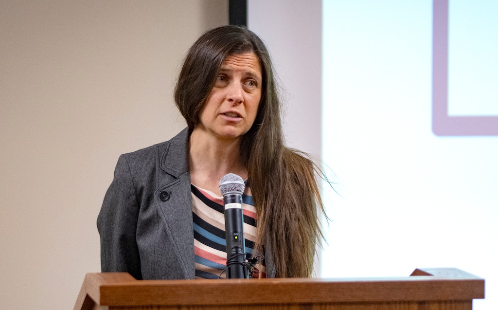 (Rick Egan | The Salt Lake Tribune) Dr. Leisha Nolen, state epidemiologist,  gives an update  the fifth verified case of measles in Utah on Thursday, June 26, 2025.